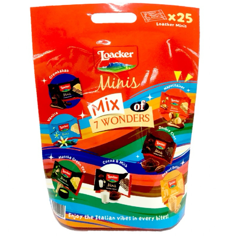 Loacker Minis Wafer Assorted 250g ล็อคเกอร์ มินิส์ เวเฟอร์ แอสซอร์ทเต็ด ...