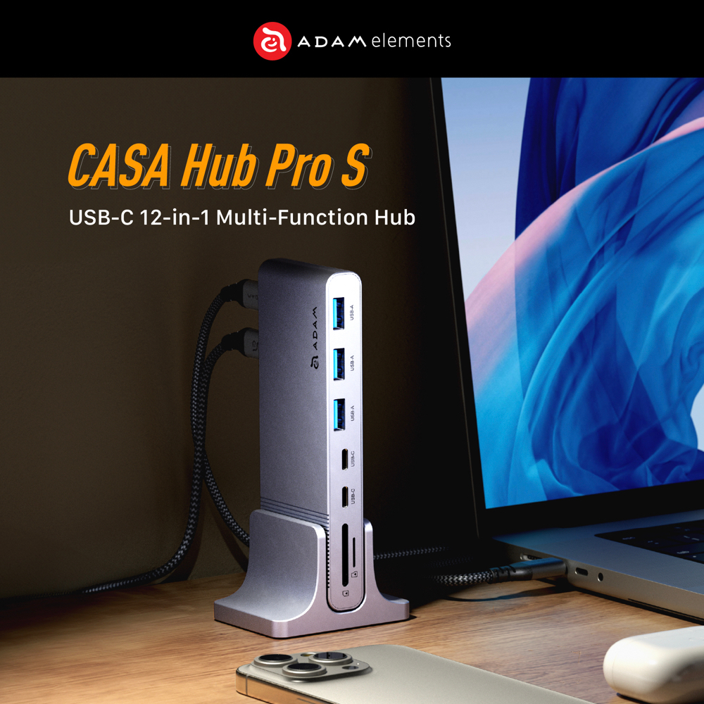 ตัวแปลง ADAM elements CASA HUB Pro S USB-C 12-in-1 Multi-Function Hub ...