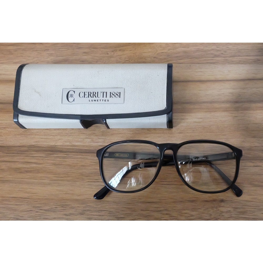 แว่น Cerruti 1881 CR-5405 Glasses Size 50/20 141mm สีน้ำตาลเข้ม มือสอง ...