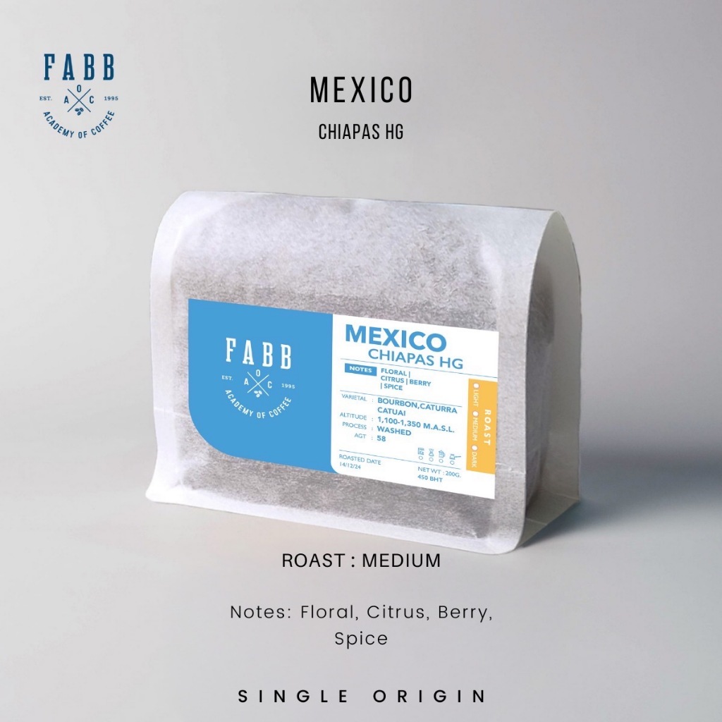 FABB เมล็ดกาแฟ คั่วกลาง Mexico - Chiapas HG | Shopee Thailand