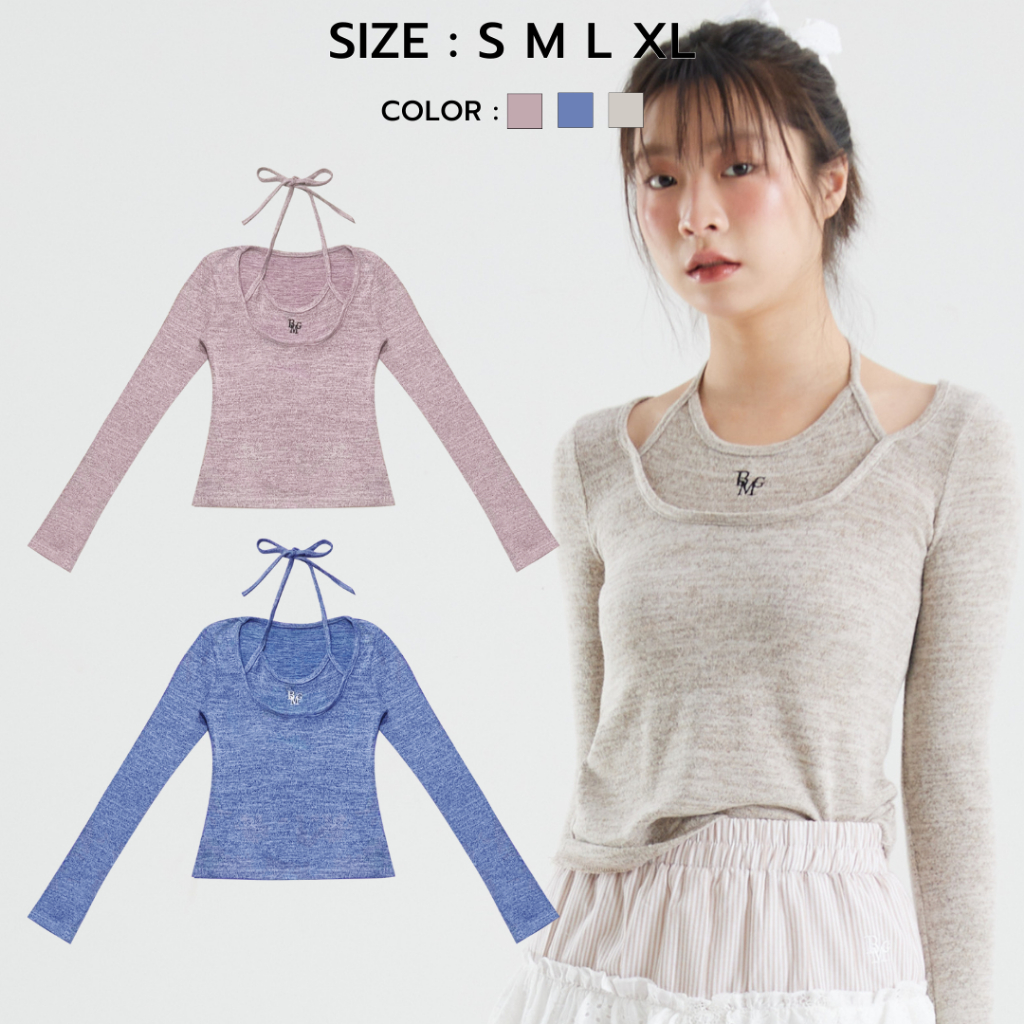 Bemingtop745 - Bemingtop Caily เสื้อแขนยาว มาพร้อมกับสายผูกคอน่ารักๆ ...