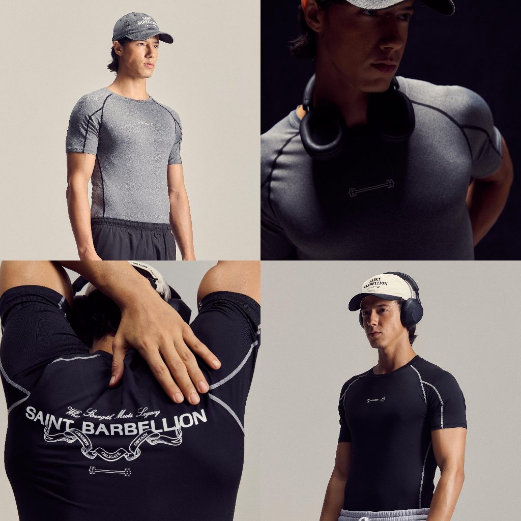 Saint Barbellion เสื้อคอมเพรส รัดรูป แขนสั้น Short Sleeve Compression ...