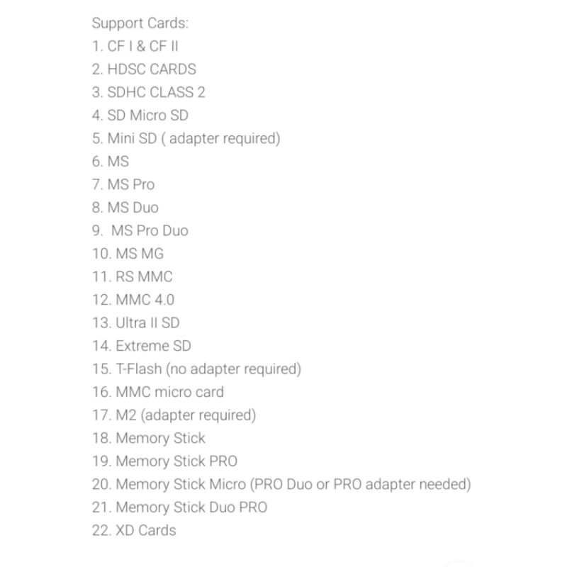 การ์ดรีดเดอร์ card reader (SD MS Xd CF TF M2) ขายต่อชิ้น | Shopee Thailand