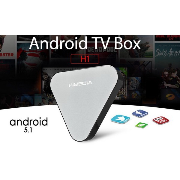HIMEDIA กล่องทีวีระบบ Android รุ่น H1 Quad core Android 5.1 TV Box 1GB ...