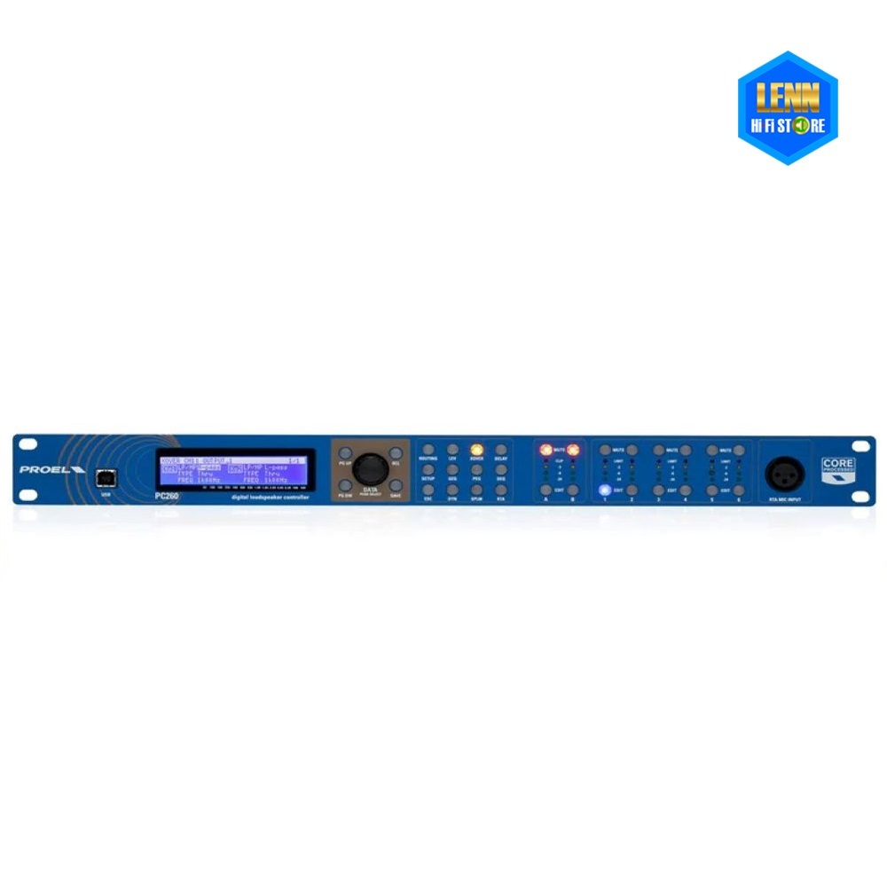 Axiom PC260 Digital Loudspeaker Controller 2-Input/6-Output Digital ...