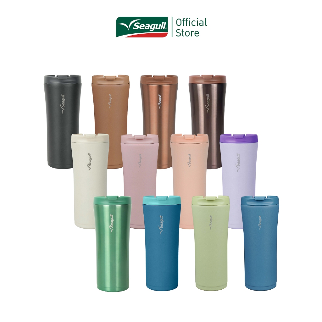 Seagull แก้วน้ำสุญญากาศ มินิมอล 0.5 ลิตร มีให้เลือก 12 สี