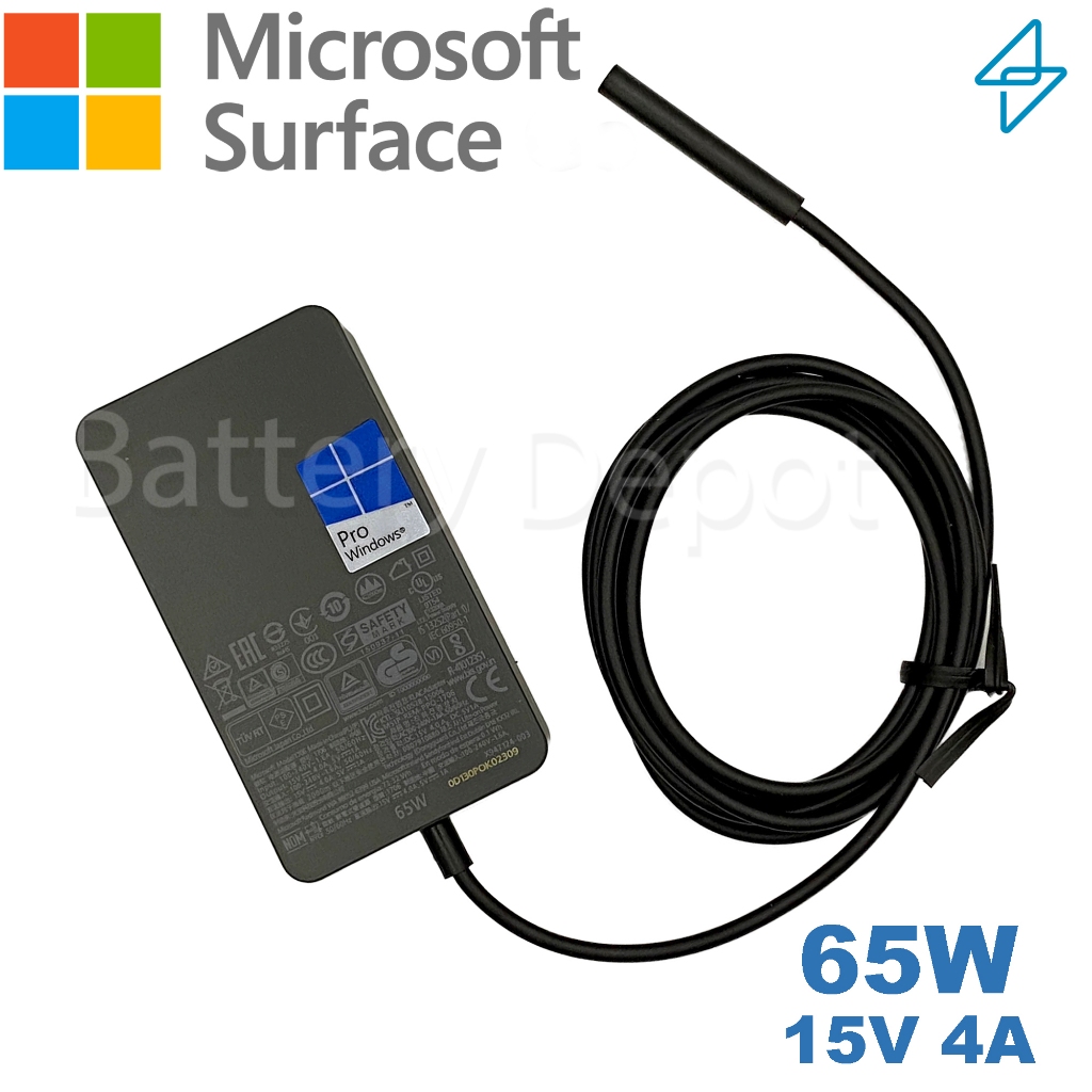 Microsoft Surface Adapter ของแท้ ค่าไฟ 65W 15V 4A สายชาร์จ Surface Pro ...