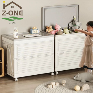 บิ๊กแม็ค!!! 150L hộp lưu trữ gập được kèm bánh xe, bộ đựng nhựa cho quần áo và đồ chơi