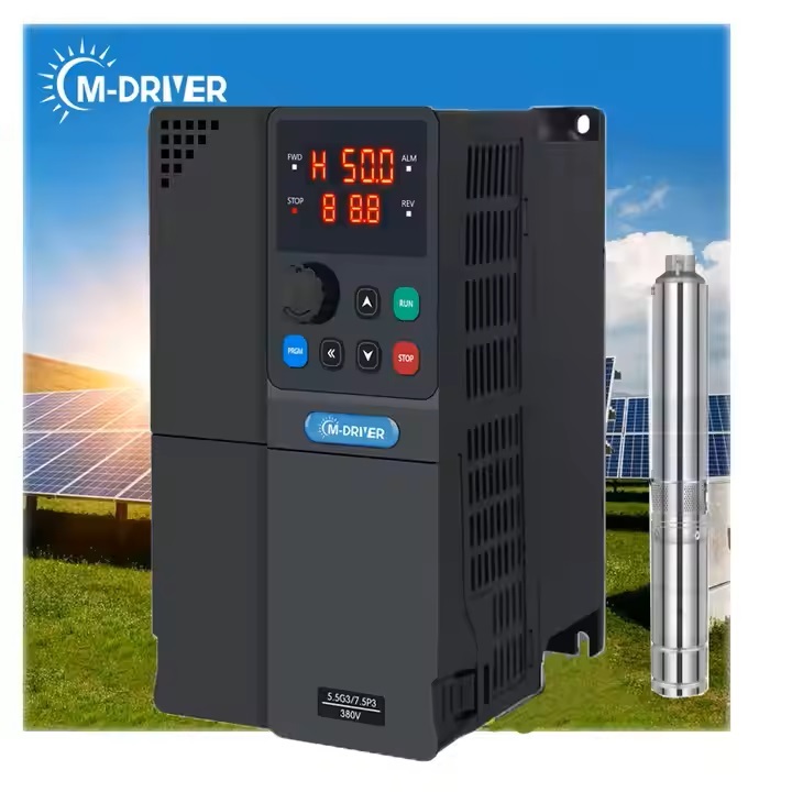 Solar pump Hybrid Inverter ยี่ห้อ M Driver_ AC input 220V 7.5kW_โซล่า ...