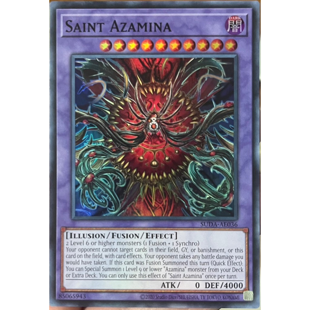 Yugioh Asia-Eng [SUDA-AE036] Saint Azamina (Super Rare) การ์ดยูกิแท้ถูก ...