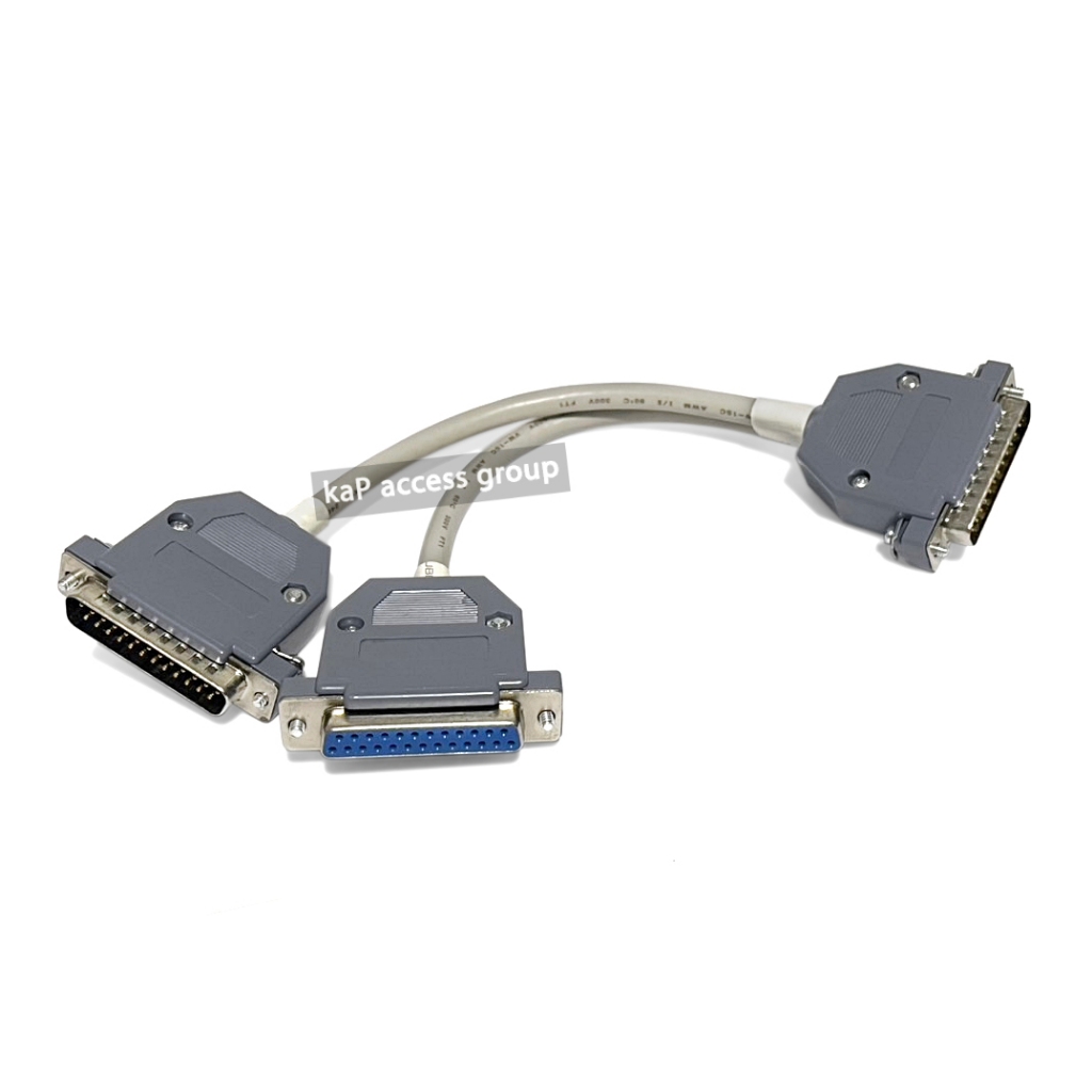 DB25 1 Male to duo Y 1 Male -1 Female Parallel Splitter cable (1/2 ...