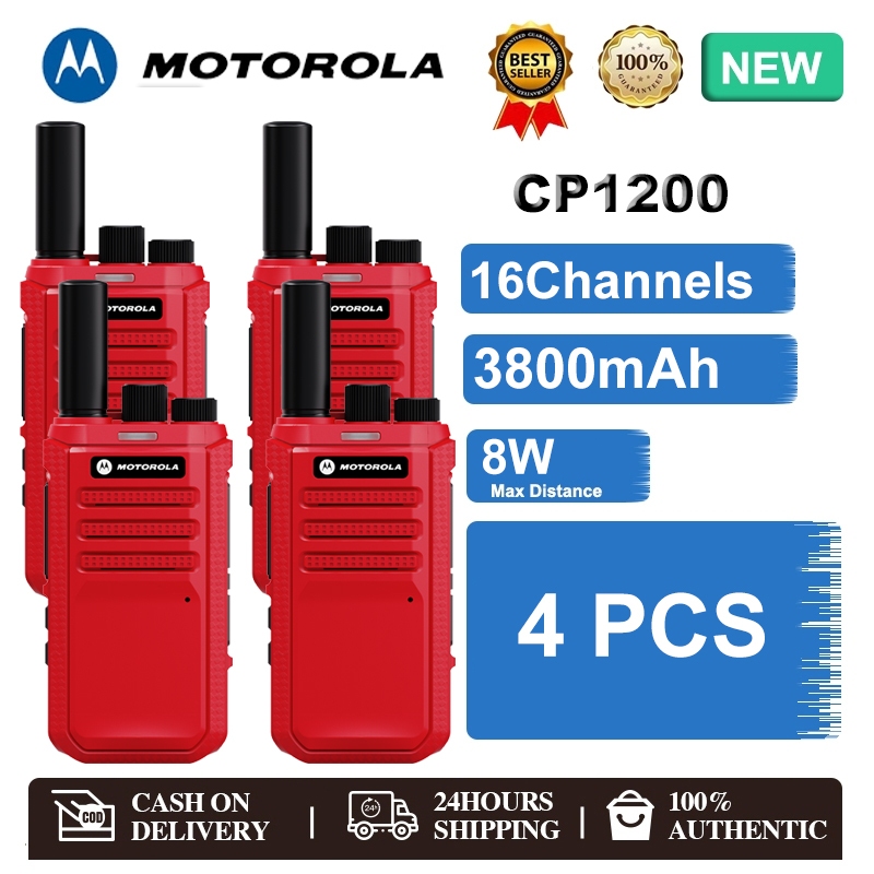 【Set of 4】C-P1200 กำลังไฟ8-W 245Mhz 16 ช่อง 3800mAh กันน้ำและกันฝุ่น ...