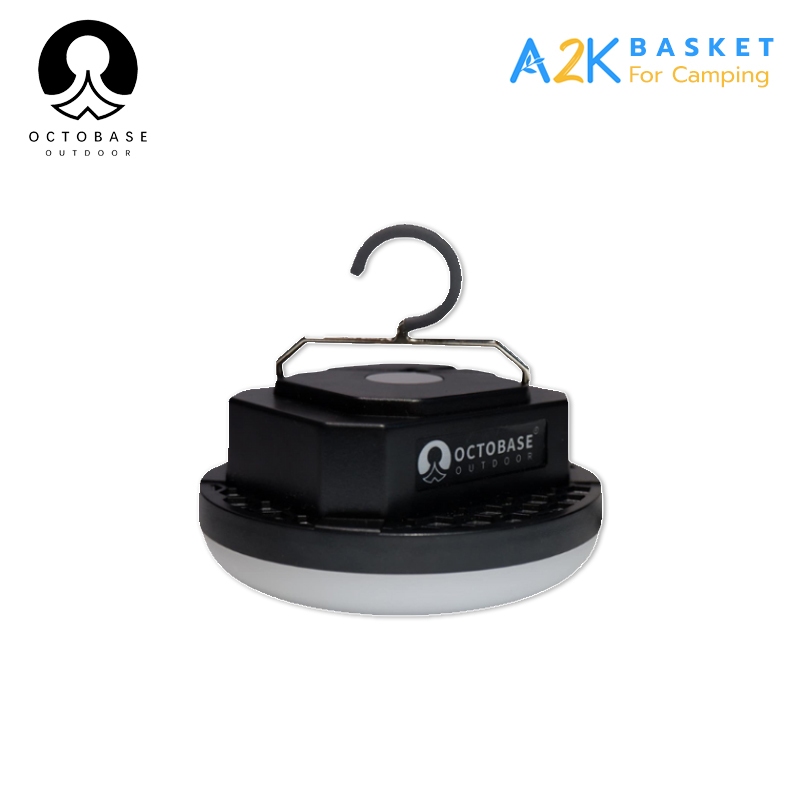 โคมไฟแคมป์ปิ้ง OCTOBASE LED MINI UFO ไฟซาลาเปา ไฟในเต็นท์ ชาร์จ USB กัน ...