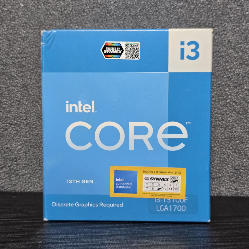 CPU (ซีพียู) INTEL CORE I3 13100F (LGA 1700) (MICRO-ATX) มือ2 (มีกล่อง ...