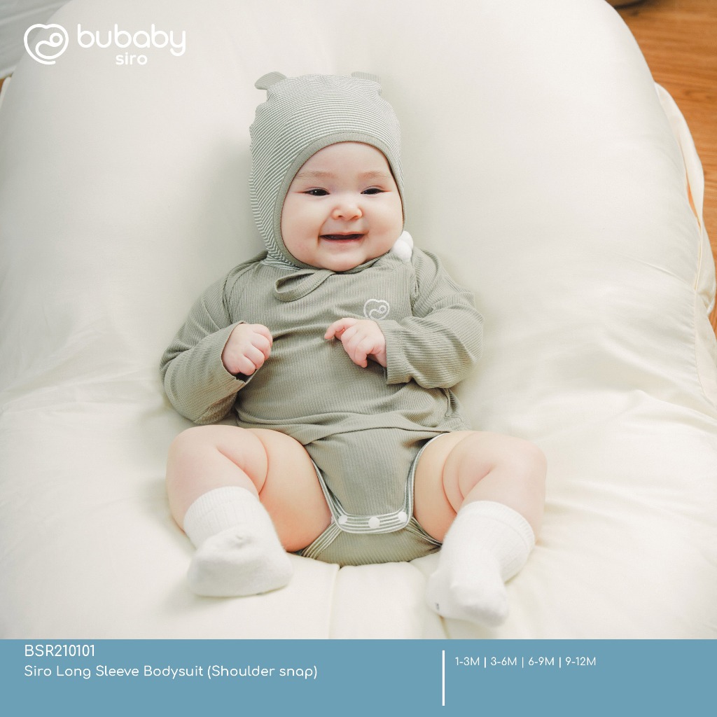 Bubaby บอดี้สูทแขนยาวซิโระ (กระดุมไหล่) / Siro Long Sleeve Bodysuit ...