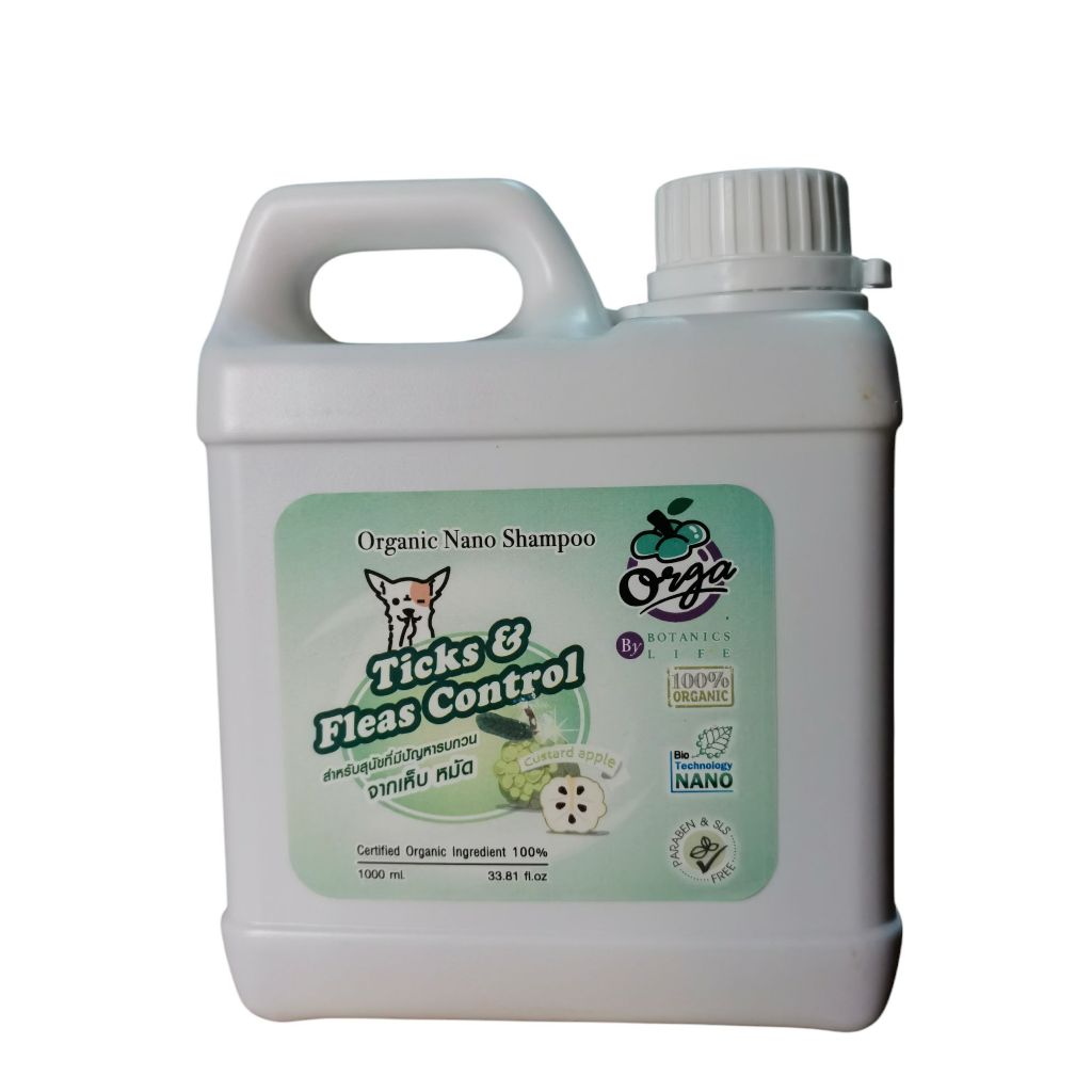 Photo inspiration: Visual Reference: Orga Organic Nano Shampoo Ticks Fleas Control 1 000 Ml