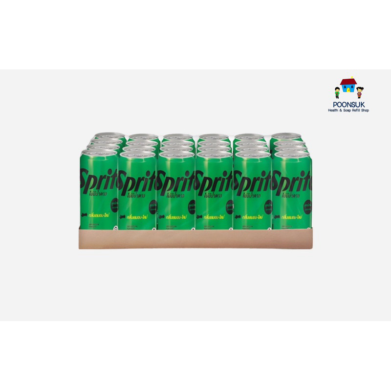 Sprite สไปรท์ น้ำอัดลม น้ำสไปรท์ กลิ่นเลมอนไลม์ สูตรไม่มีน้ำตาล 325มล. ...