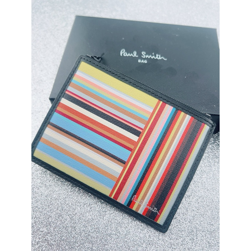 Portafoglio Paul Smith Signature Stripe Palloncino Desert – Nuovo Con Etichette