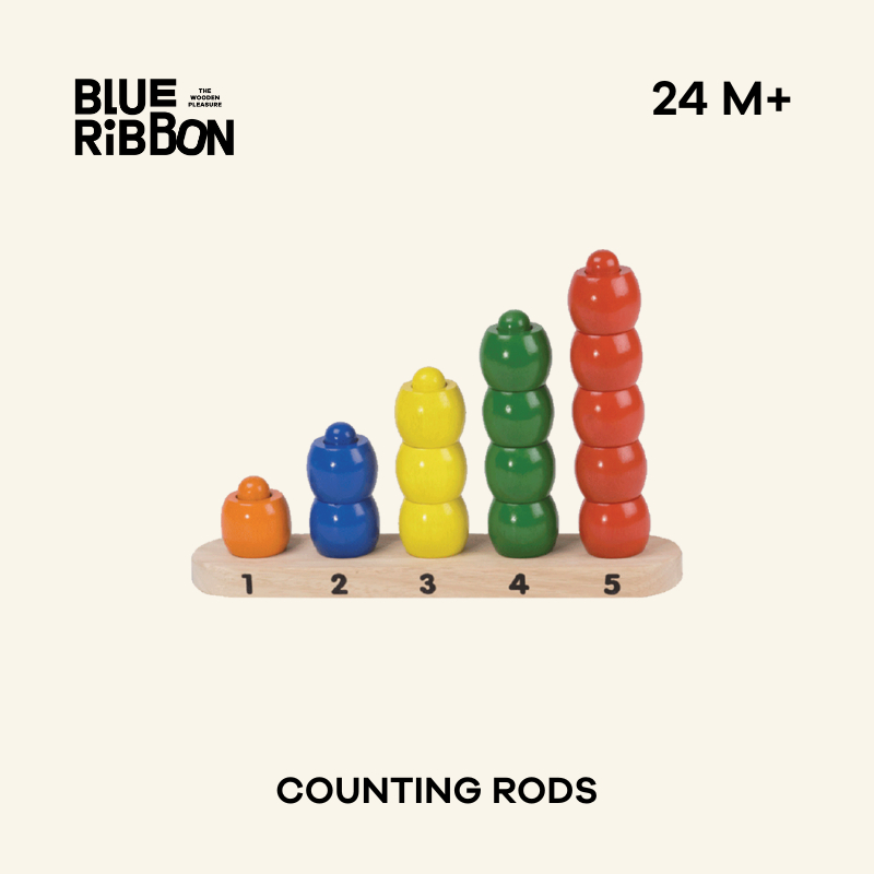 Blue Ribbon Toys แท่งไม้นับเลข(COUNTING RODS) ฝึกทักษะพื้นฐานทาง ...