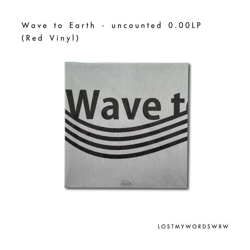 WAVE TO EARTH : uncounted 0.00 LP / red vinyl | Shopee Thailand
