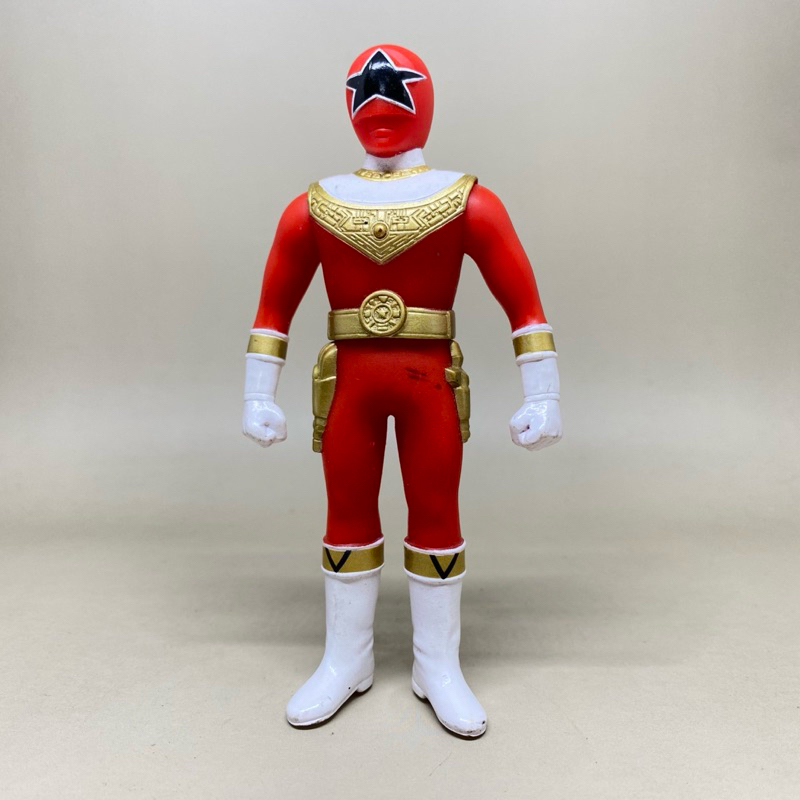 Sentai Ohranger Red Soft Figure 12 Cm.(2001) | Original Bandai | หุ่นซอ ...