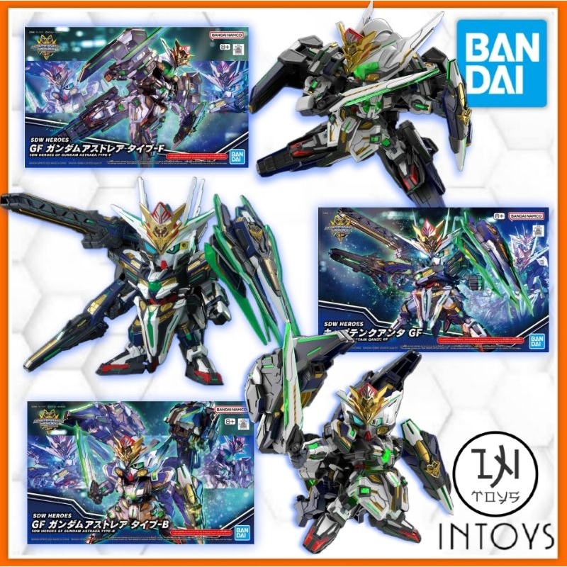 Bandai Hobby – SDW Heroes #39 GF Gundam Astrea Type-B – Maquette à Clipser, Pas De Colle, 4 Couleurs