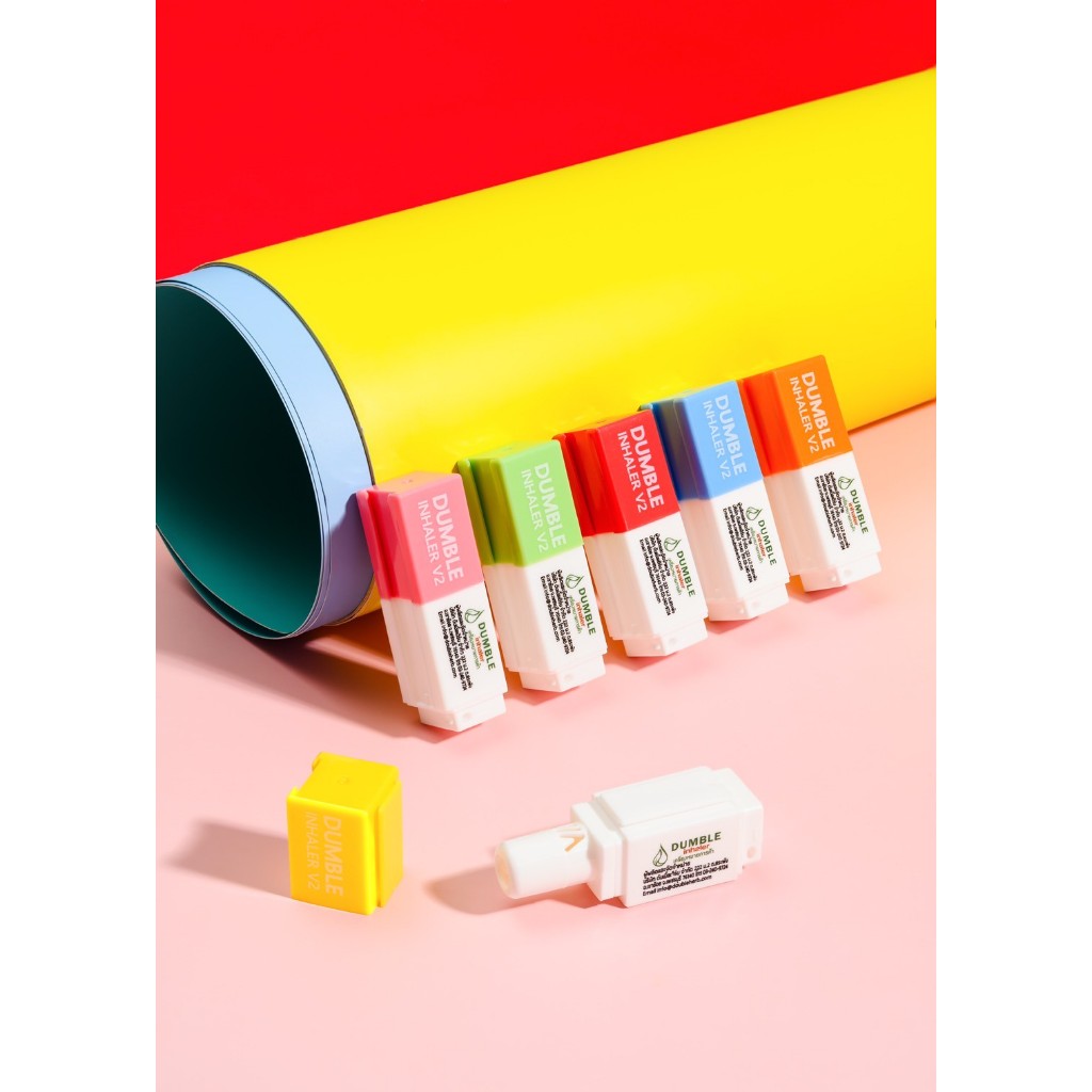 ยาดม ดัมเบิ้ล วีทู Dumble Inhaler V2 ยาดมต่อได้ ยาดมสองรู สำหรับ Gen z ...