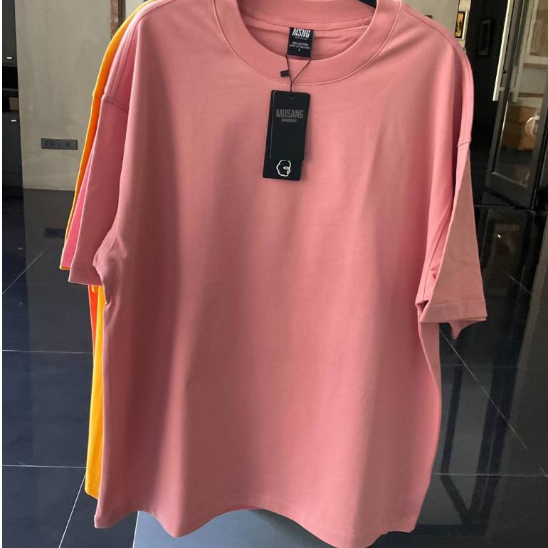 MSNG พรีเมี่ยม เสื้อยืด Oversized (สีโอลด์โรส) เกรดแบรนด์เนม(ผู้ผลิต ...