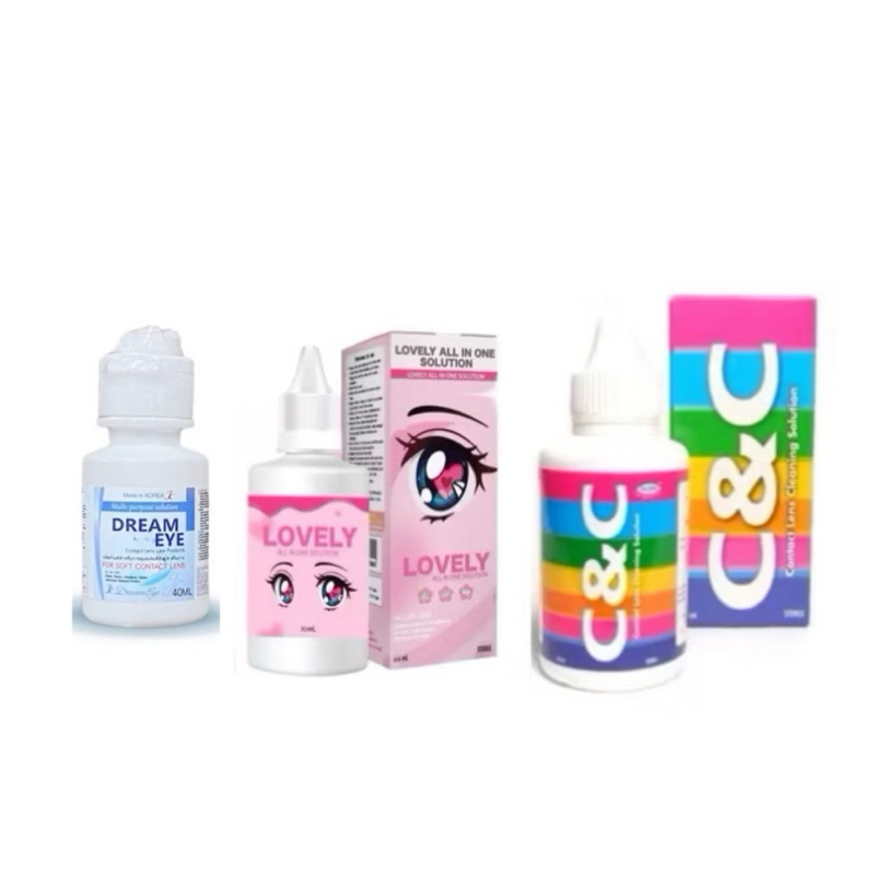Dream all in one และ Dream eye น้ำยาแช่ คอนแทคเลนส์ บิ๊กอาย ดรีมอออิน ...