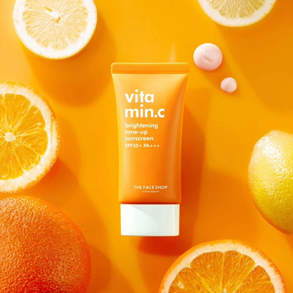 THE FACE SHOP VITAMIN C BRIGHTENING TONE-UP SUNSCREEN SPF50+ PA+++