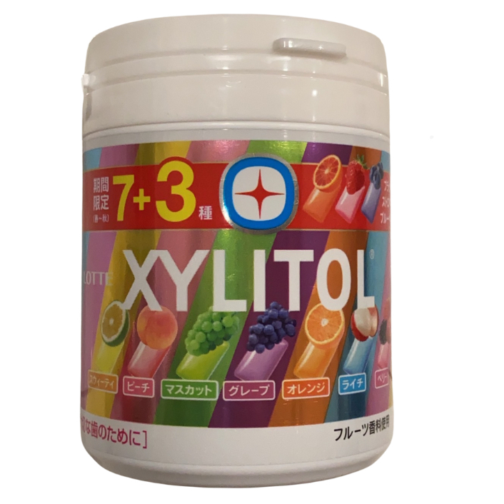 หมากฝรั่งไร้น้ำตาล Lotte Xylitol Gum 7+3 ใหม่ล่าสุดพิเศษ รุ่นรวมผลไม้ ...