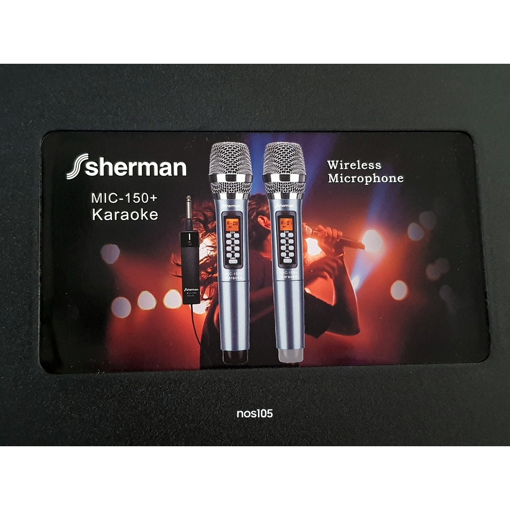 Sherman ชุดไมโครโฟนไร้สาย UHF รุ่น MIC-150 Plus : SPR | Shopee Thailand