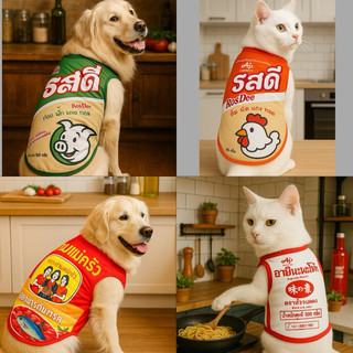 Áo chó con họa tiết Gia vị Vải vi mô màu sắc tươi sáng, giao ngay