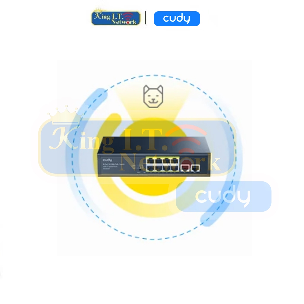 CUDY (FS1010PG) 8-Port 10/100M PSE RJ-45 +2 RJ45 10/100/1000M Uplink ...