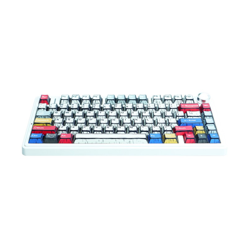คีย์บอร์ด (keyboard) iHAVECPU AULA F75 (COMICS) 3IN1 WIRELESS [REAPER ...