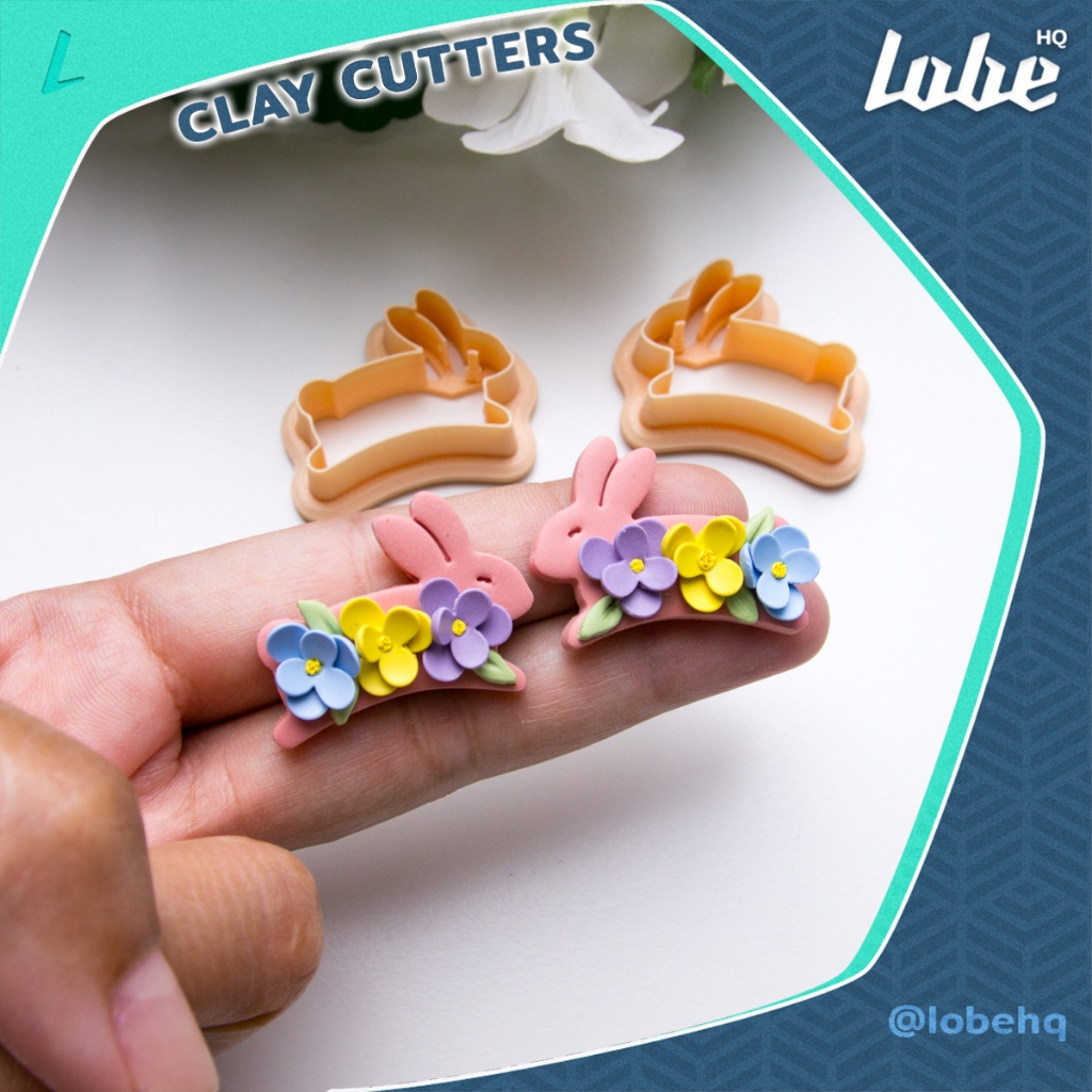 Lobehq Jumping Rabbit Shape A Polymer Clay Cutter / แม่พิมพ์กดดิน ...