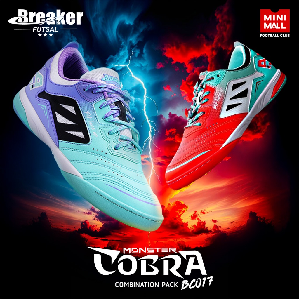  Foto zu รองเท้าฟุตซอล Breaker รุ่น Monster Cobra รหัส BC017 รองเท้าฟุตซอล หนัง 