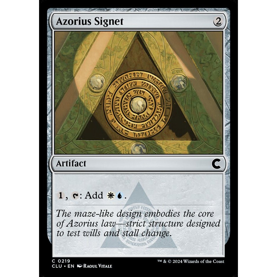 Azorius Signet DSC, CLU การ์ด Magic the Gathering [MTG] ของแท้ | Shopee ...