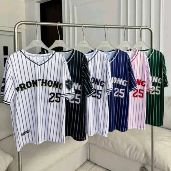PTBKB01 PROMTHONG SPORTY25 T-SHIRT เสื้อบาสเก็ตบอลลายริ้ว | Shopee Thailand