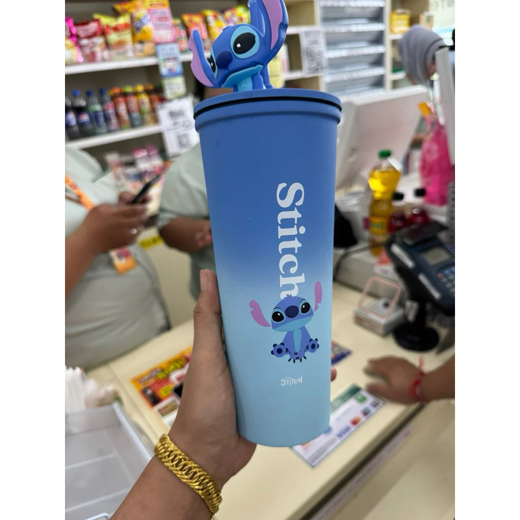แก้วน้ำสติช กระบอกน้ำสแตนเลส All Cafe Stitch & Angel 710ml แบรนด์แท้จาก ...