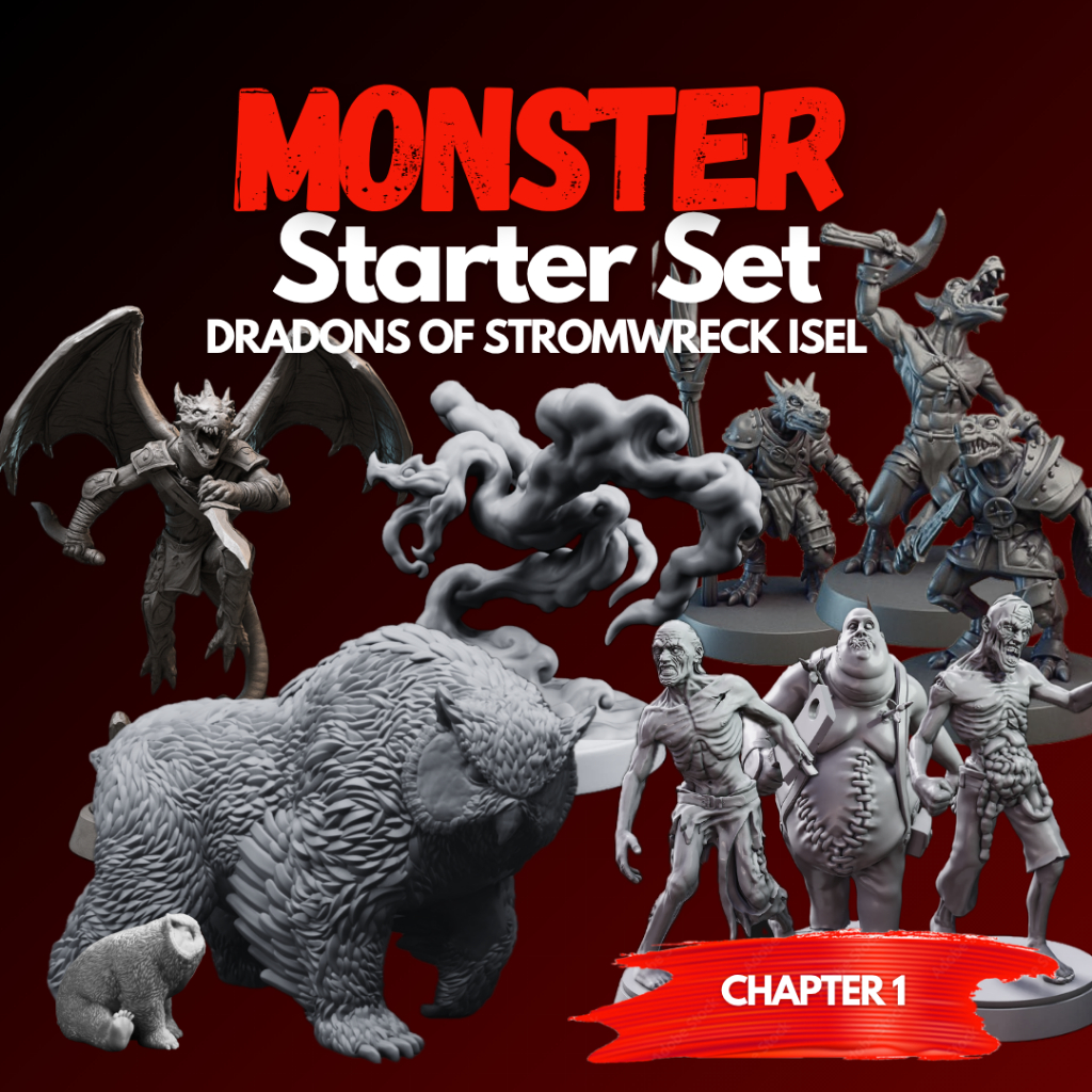 DND Monster Starter Set CHAPTER 1 (งานเรซิ่นสีเทา) | Shopee Thailand
