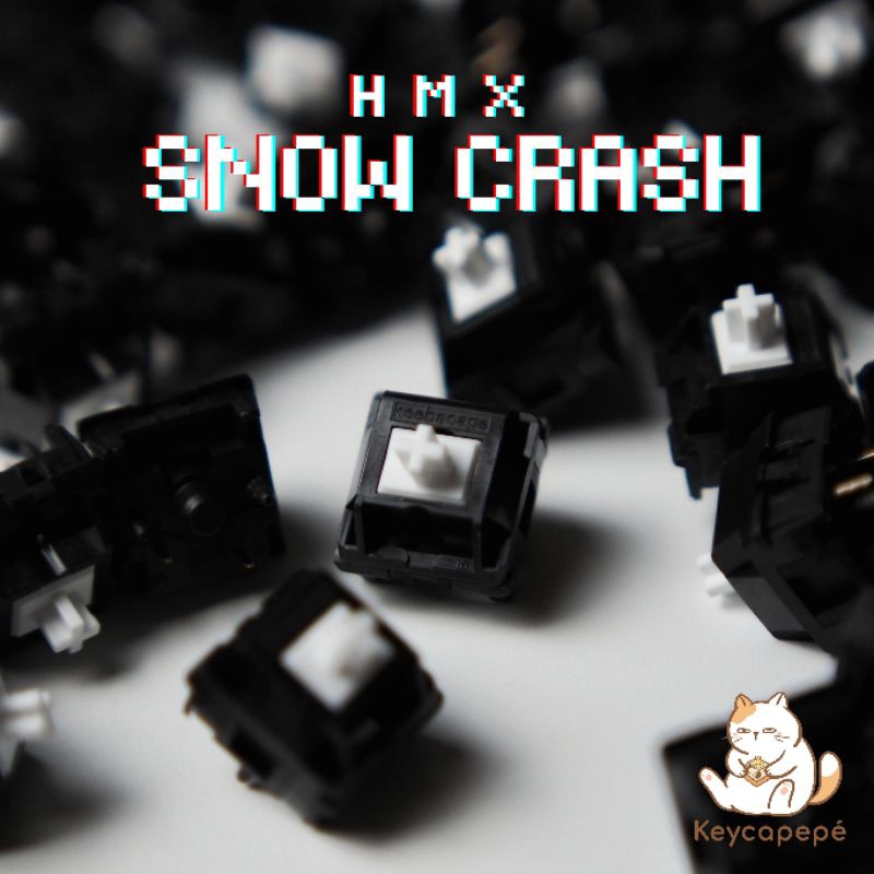 Keebscape.Co x HMX Snow Crash linear switch (10ชิ้น) rail Keebscape.Co x HMX Snow Crash linear switch (10ชิ้น) rail