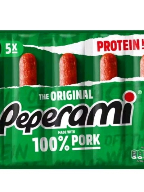 Peperami Original Salami [5 x 20g] 100g - เปเปอรามี ซาลามิ รสดั้งเดิม ...