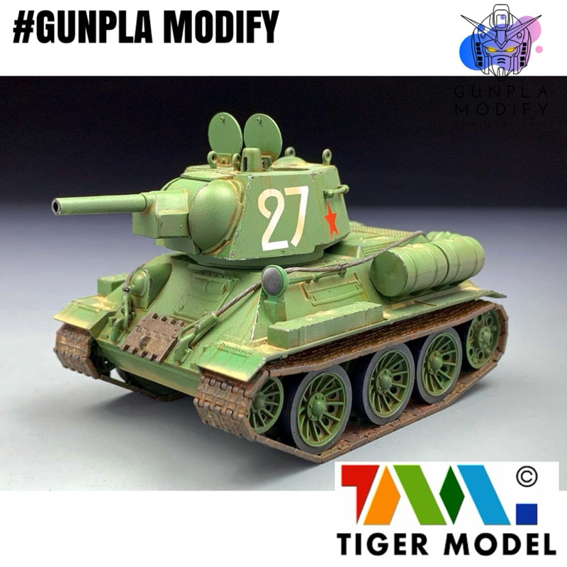 TIGER MODEL Cute Tank Series T-34/76mm Tank โมเดลรถถังไข่ | Shopee Thailand