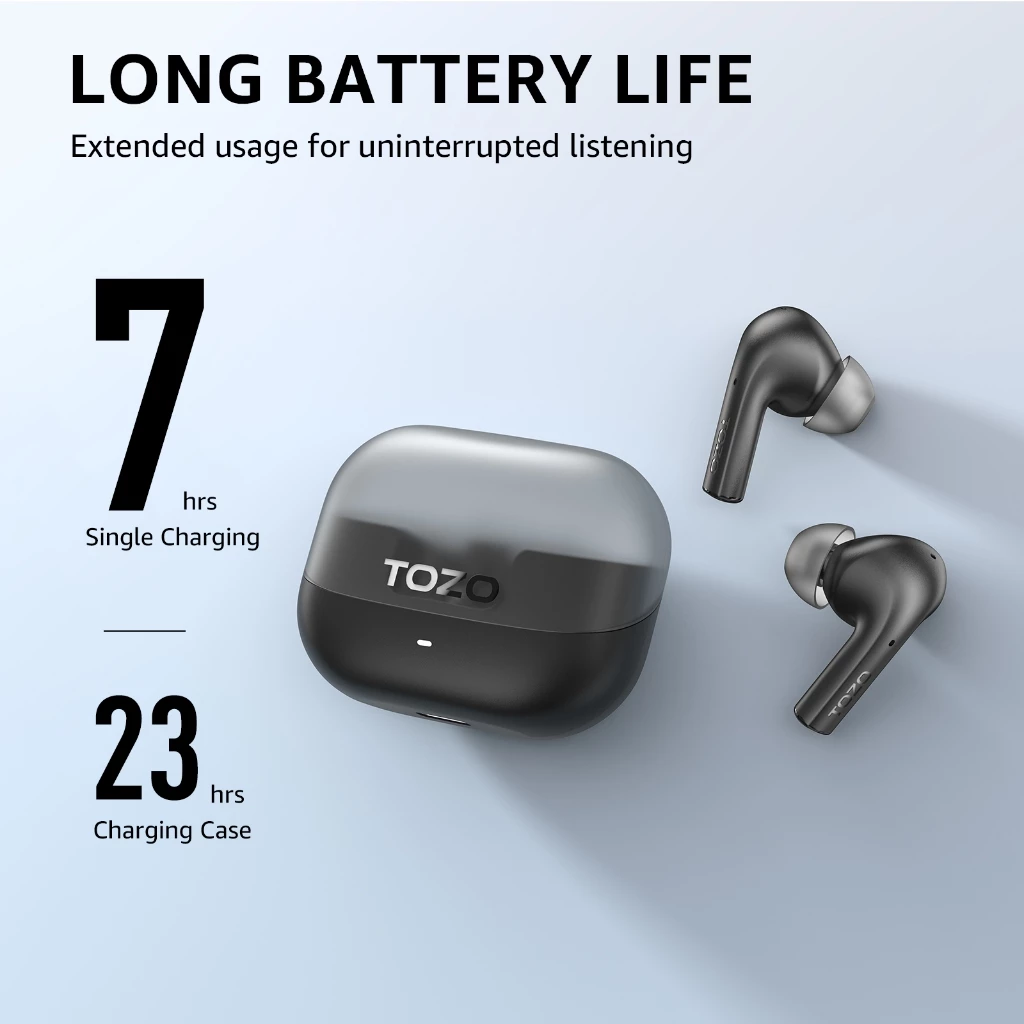 TOZO Agile Nova หูฟังบลูทูธ หูฟังไร้สาย หูฟังอินเอีย เบสหนัก Bluetooth 5.3 แบต 7 ชม/ชาร์จ IPX4