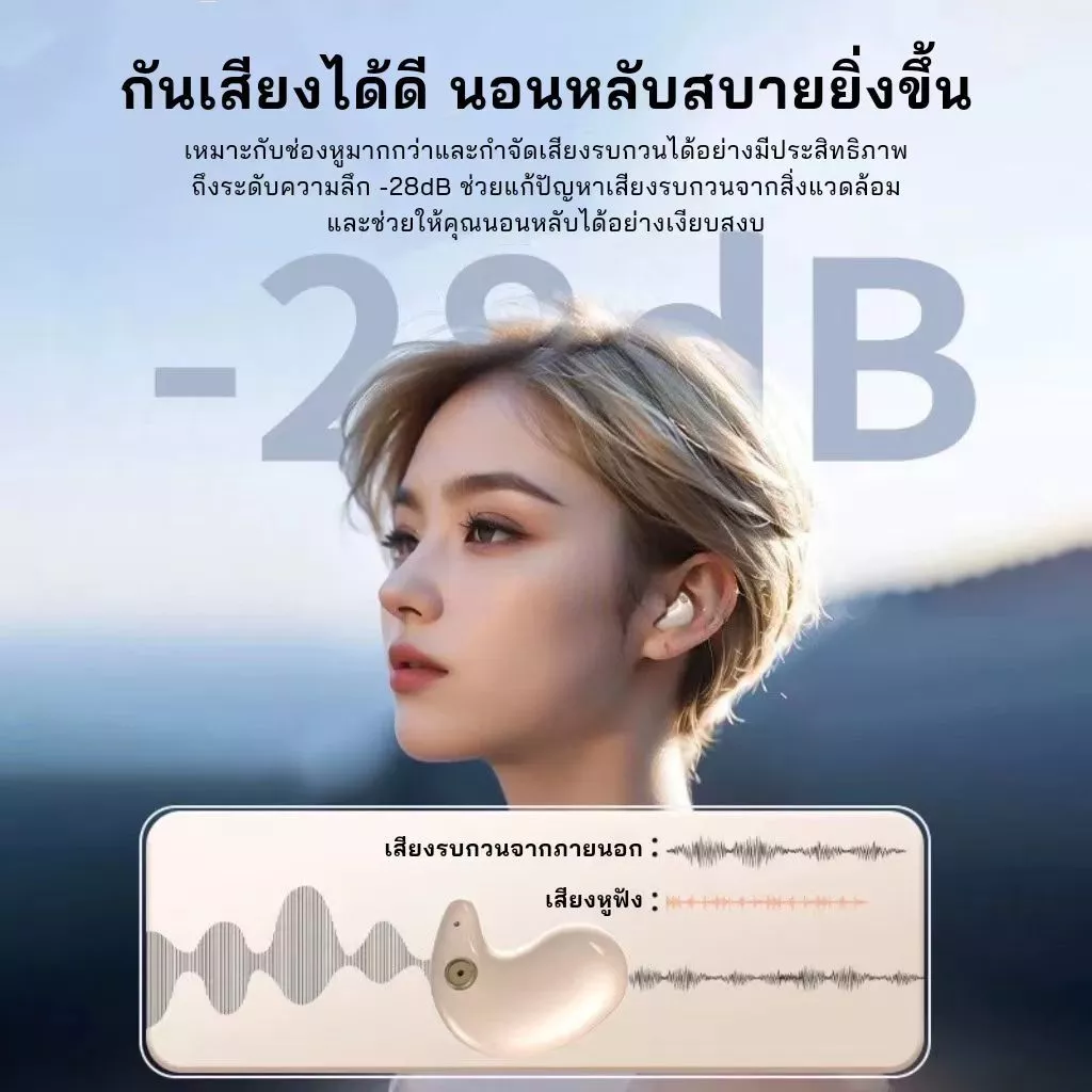 หูฟังใส่นอน หูฟังสำหรับการนอนหลับ J11 หูฟังไร้สาย Bluetooth 5.3 มีสายแถม เสียงสเตอริโอระดับ HiFi พร้อมไมโครโฟนในตัวแบบกันน้ำ https://wayoza.com