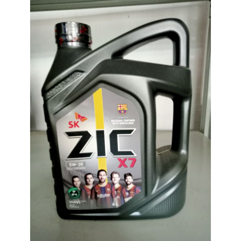 น้ำมันเครื่องZIC X7 5W30 สังเคราะห์แท้ ใช้สำหรับเครื่องยนต์เบนซิน ...