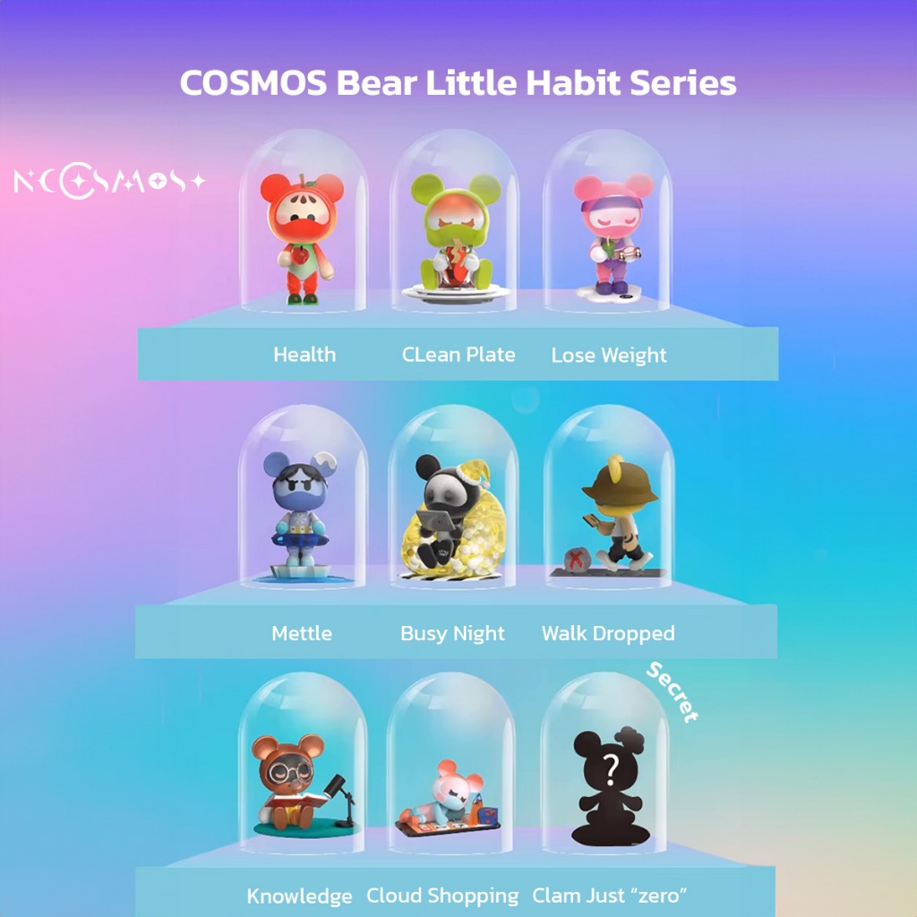 กล่องสุ่ม Cosmos Bear รุ่น Little Habit Series ของแท้ (สินค้าพร้อมส่ง ...