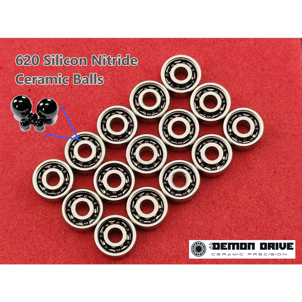 Demon Drive 620 MR62 Hybrid Ceramic Si3N4 + SS440 (เม็ดลูกปืนดำฝาเปิด ...