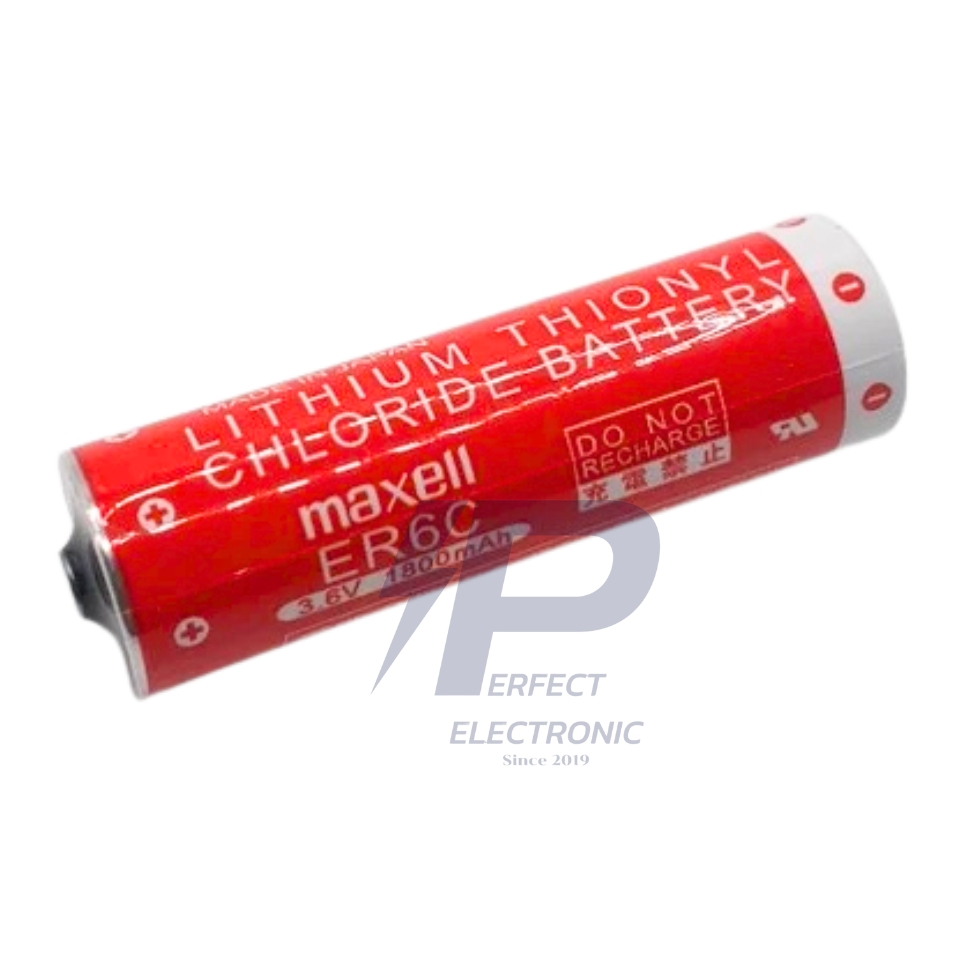 ER6C er6c Maxell Lithium Thionyl Chloride Battery แบตเตอรี่ลิเธียม 6.3V ...